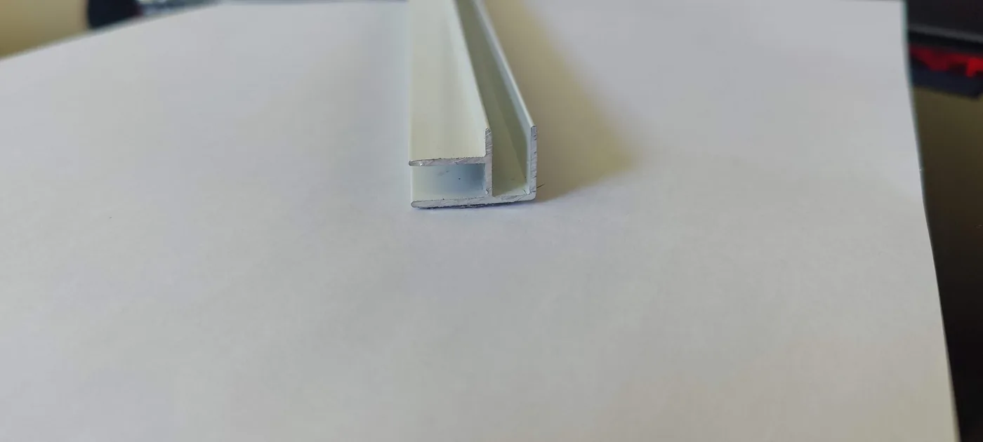 Moldura Doble 1/4 acabado blanco