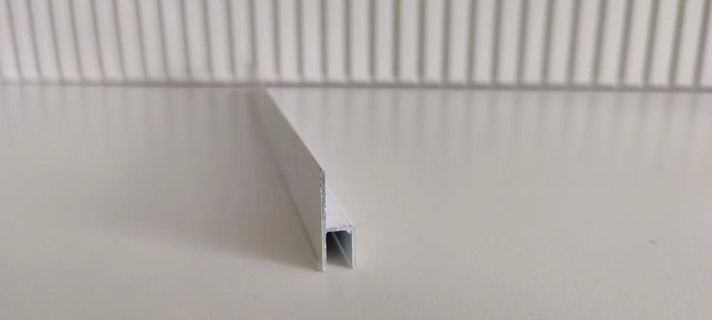 Moldura h 1/4 acabado blanco